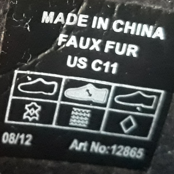 Crocs Girls AllCast Patent Duck Boots - Size C11 Purple / Black Boots - Picture 4 of 11